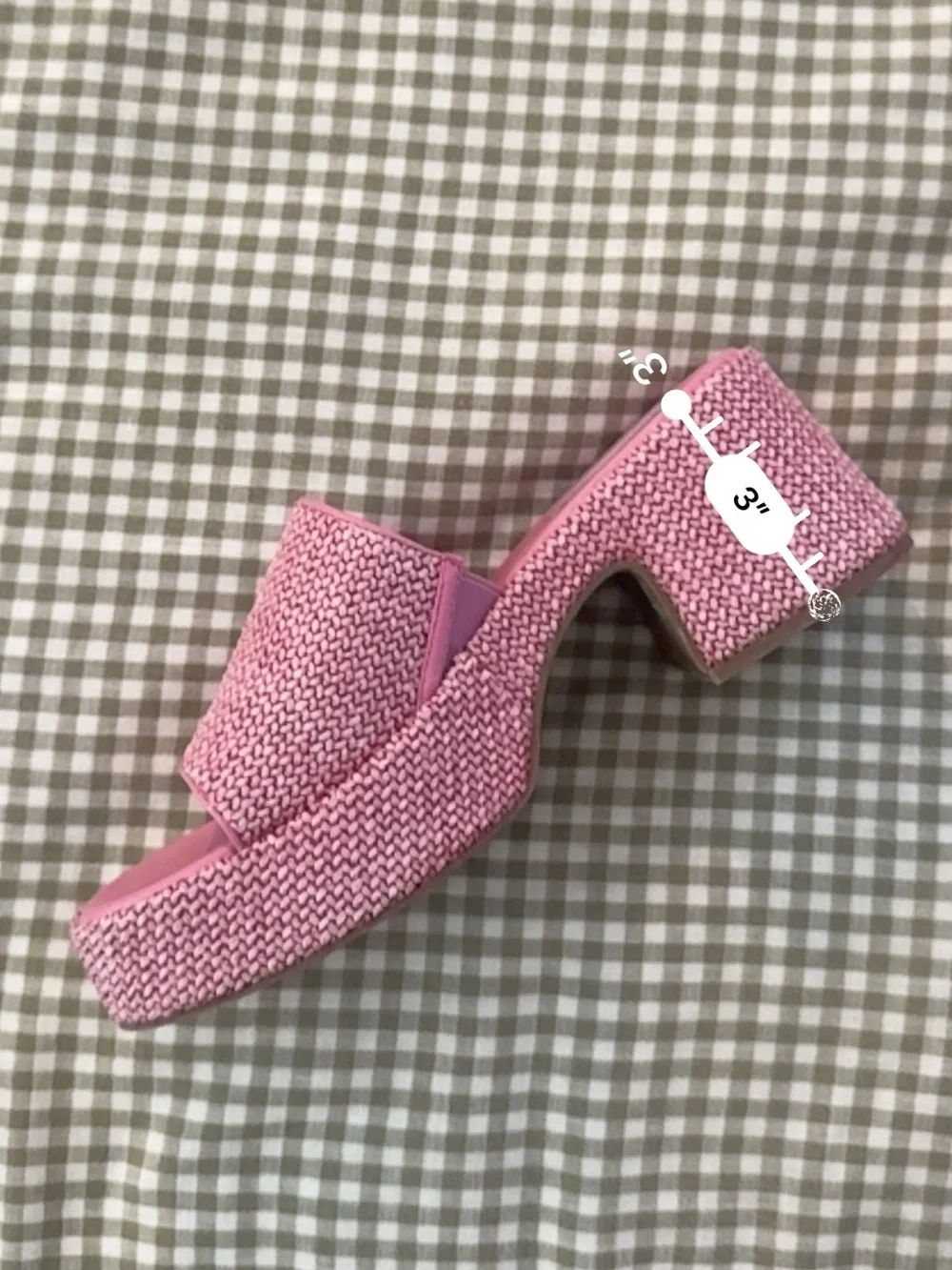 Steve Madden Pink Woven Platform Sandals